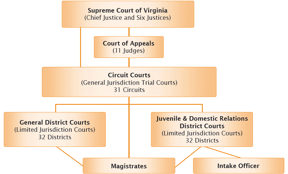 United States Court System Flow Chart